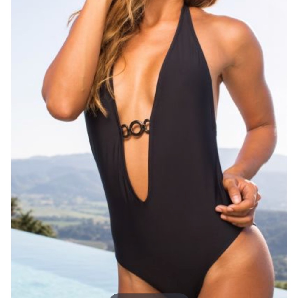 Mia Marcelle Reina Halter Swimsuit Small